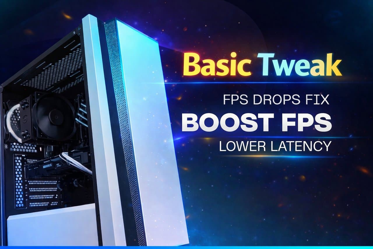 PC TWEAKS | BOOST FPS & LOWER INPUT DELAY - BASIC PLAN