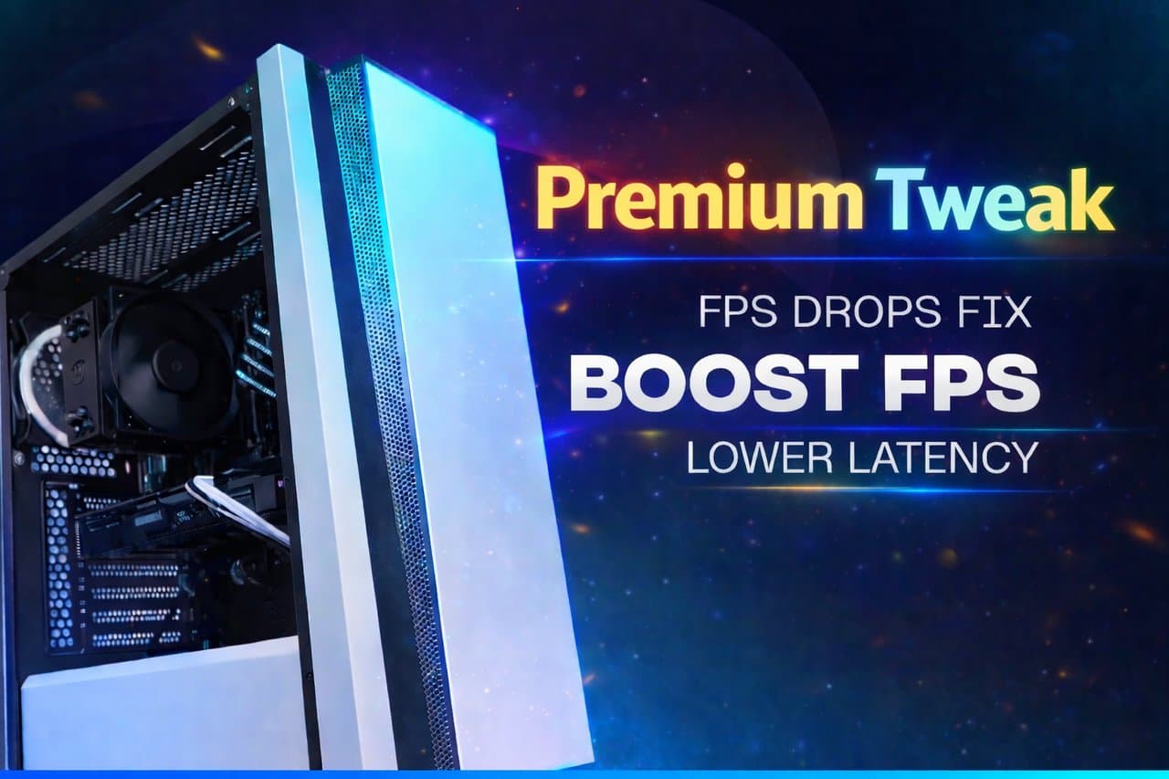 PC TWEAKS | BOOST FPS & LOWER INPUT DELAY - PREMIUM PLAN